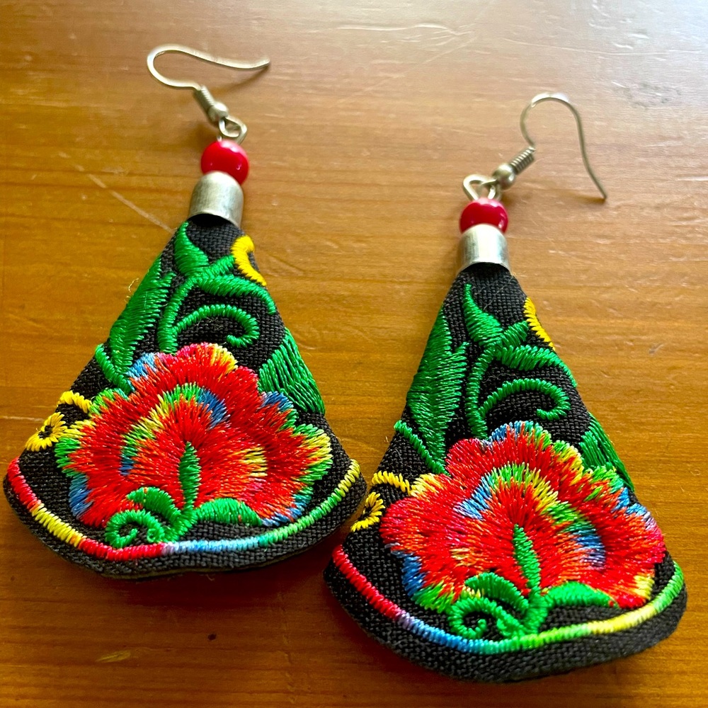 Large Boho Summer Statement Earrings - image 1